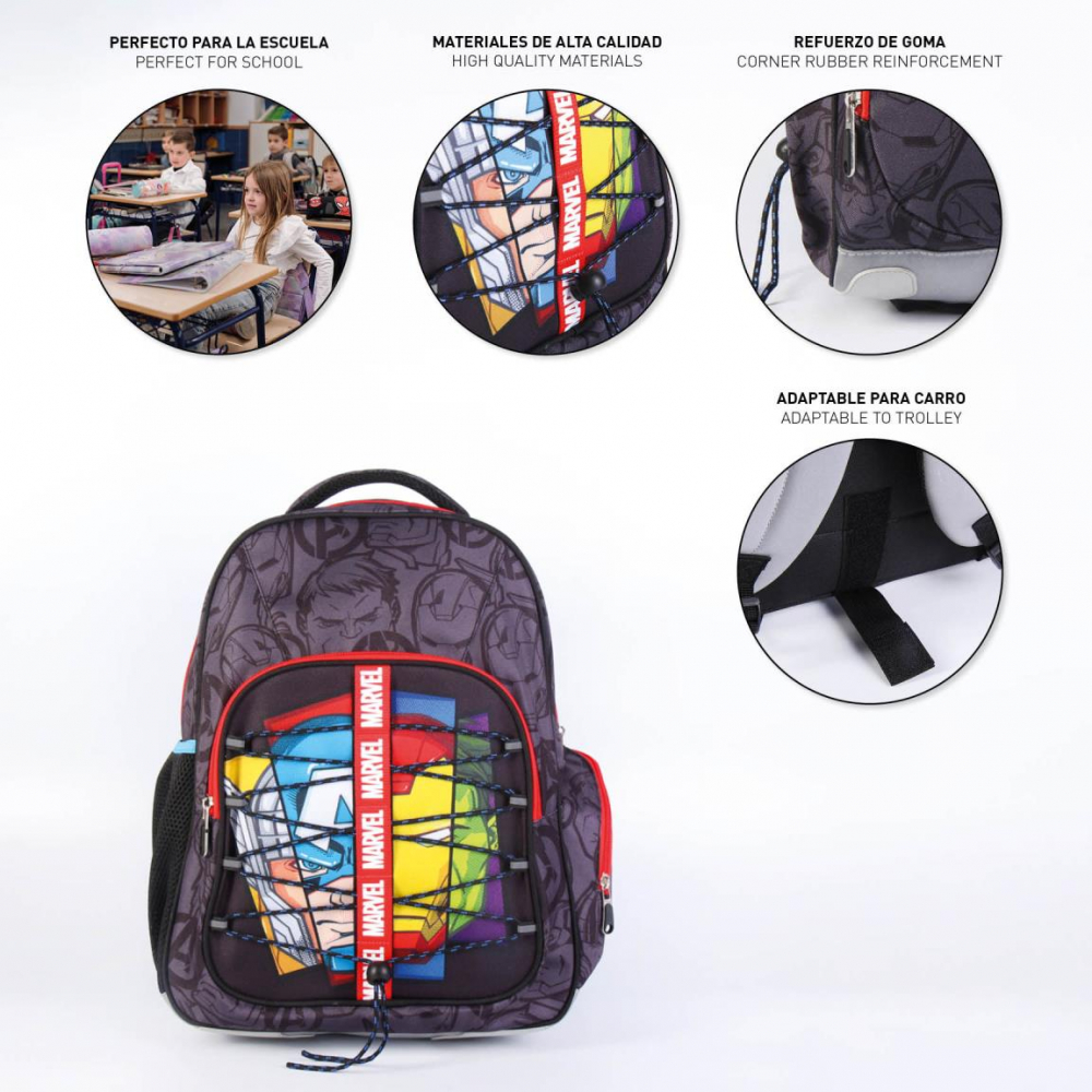 Rucsac Marvel Avengers cu buzunar frontal, 32x42x15 cm [3]
