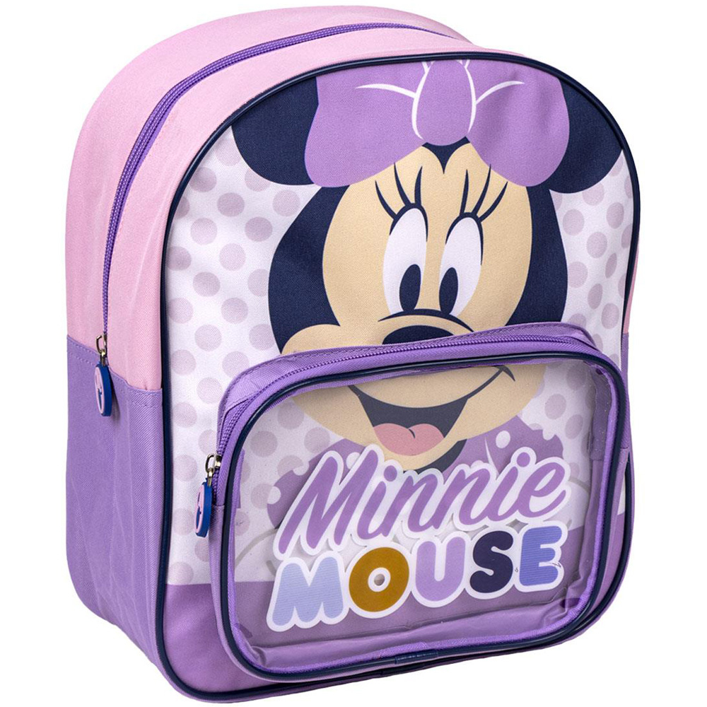 Rucsac Minnie Mouse cu buzunar transparent, 25x30x12 cm [1]