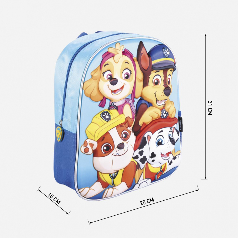 Rucsac Paw Patrol 3D, 25x31x10 cm, Albastru [3]