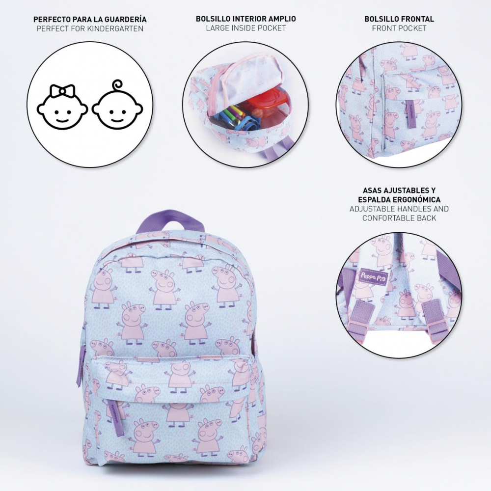 Cerda-Rucsac Peppa Pig cu buzunar frontal, 9x20x27 cm [3]
