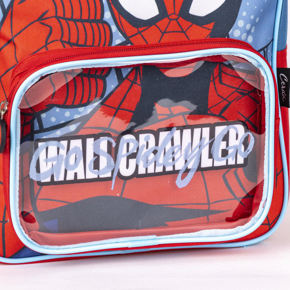 Cerda-Rucsac Spiderman cu buzunar transparent, 25x30x12 cm [7]