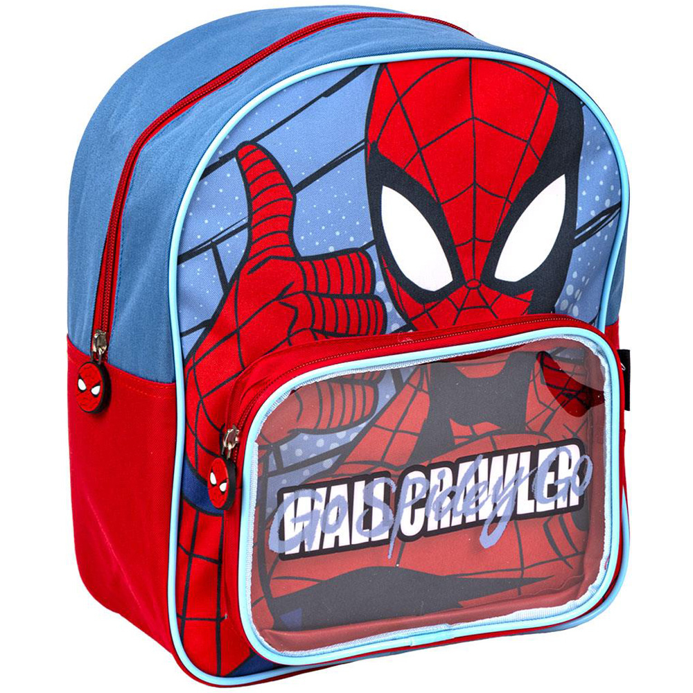 Cerda-Rucsac Spiderman cu buzunar transparent, 25x30x12 cm [1]
