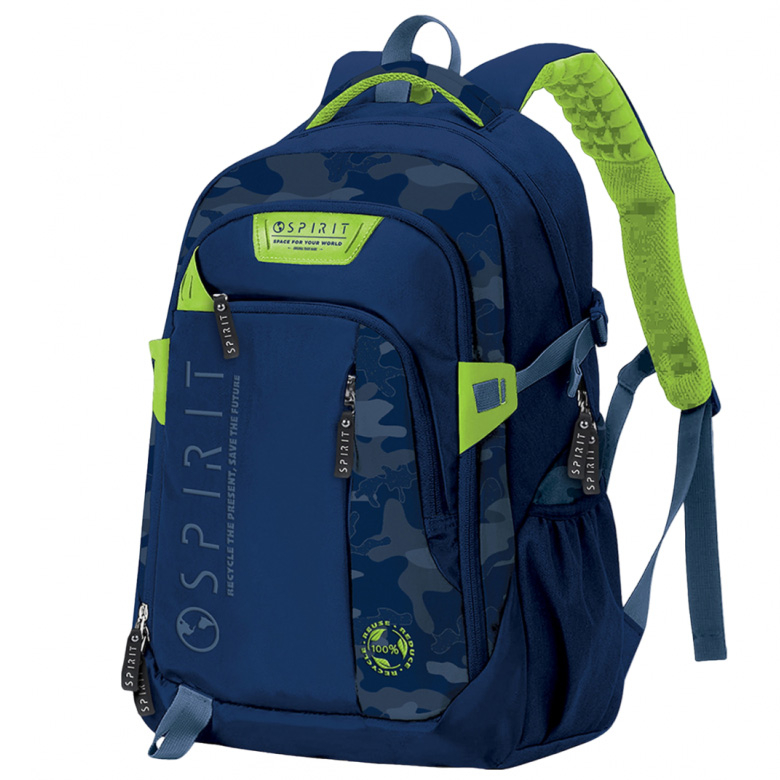 Rucsac Spirit Pattern, Albastru / Verde, 49x35x16 cm [1]