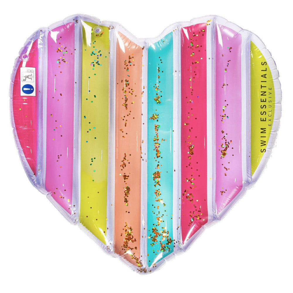 Saltea gonflabila copii pentru piscina Inima cu Sclipici Swim Essentials [1]