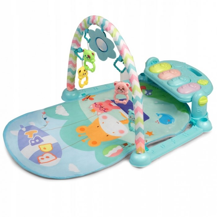 Salteluta de joaca cu pian Ricokids 7314 - Albastru [5]