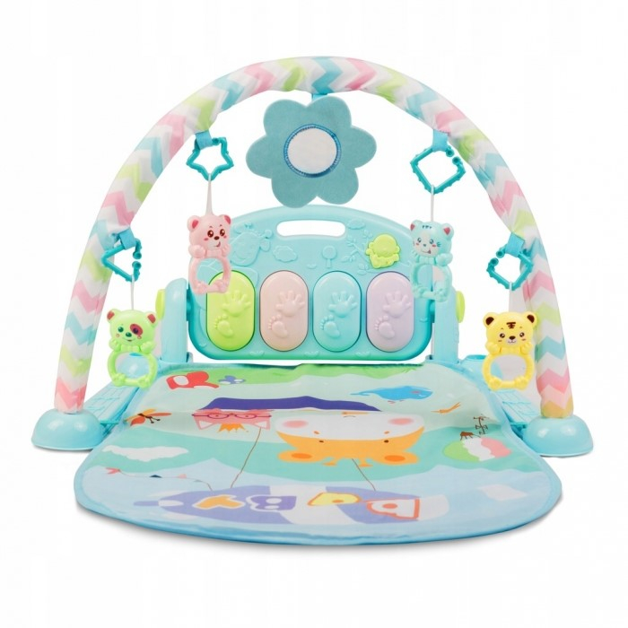 Salteluta de joaca cu pian Ricokids 7314 - Albastru [6]