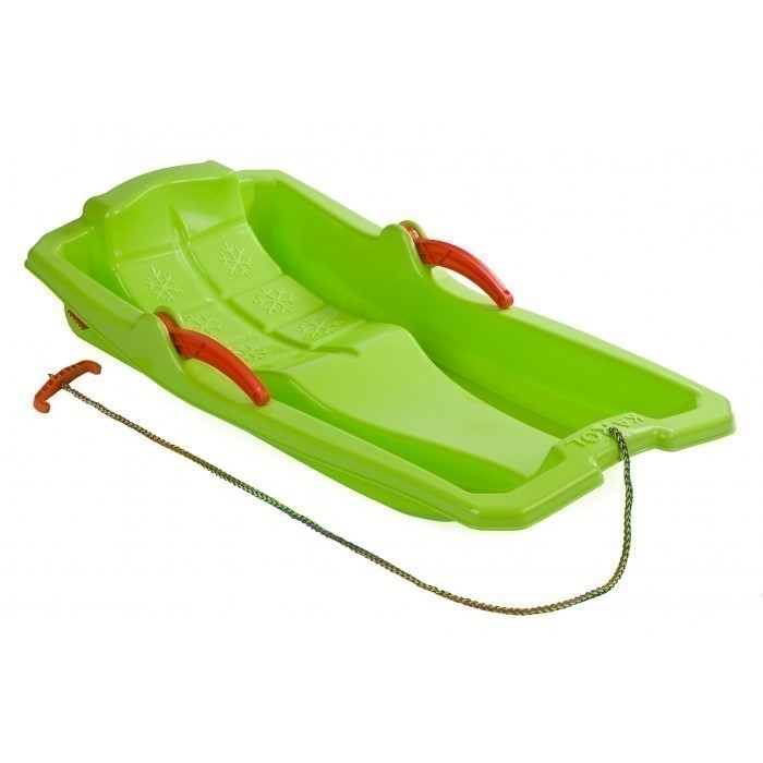 Sanie copii Marmat Karol cu manere si frana - Verde [1]