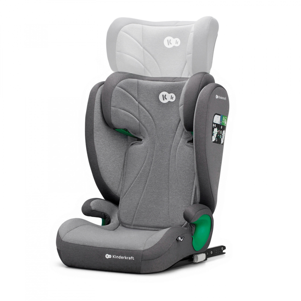 Scaun Auto Kinderkraft Junior Fix2 I-Size, 100-150 Cm, Rocket Grey [4]
