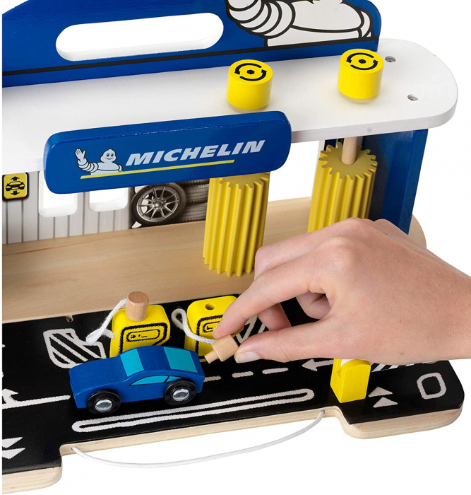 Klein-Service-masini-cu-spalatorie-Michelin-Joc-de-rol-din-lemn [7]