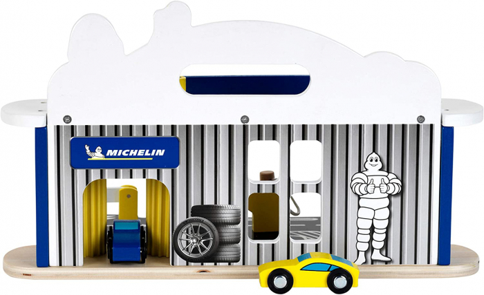 Klein-Service-masini-cu-spalatorie-Michelin-Joc-de-rol-din-lemn [8]