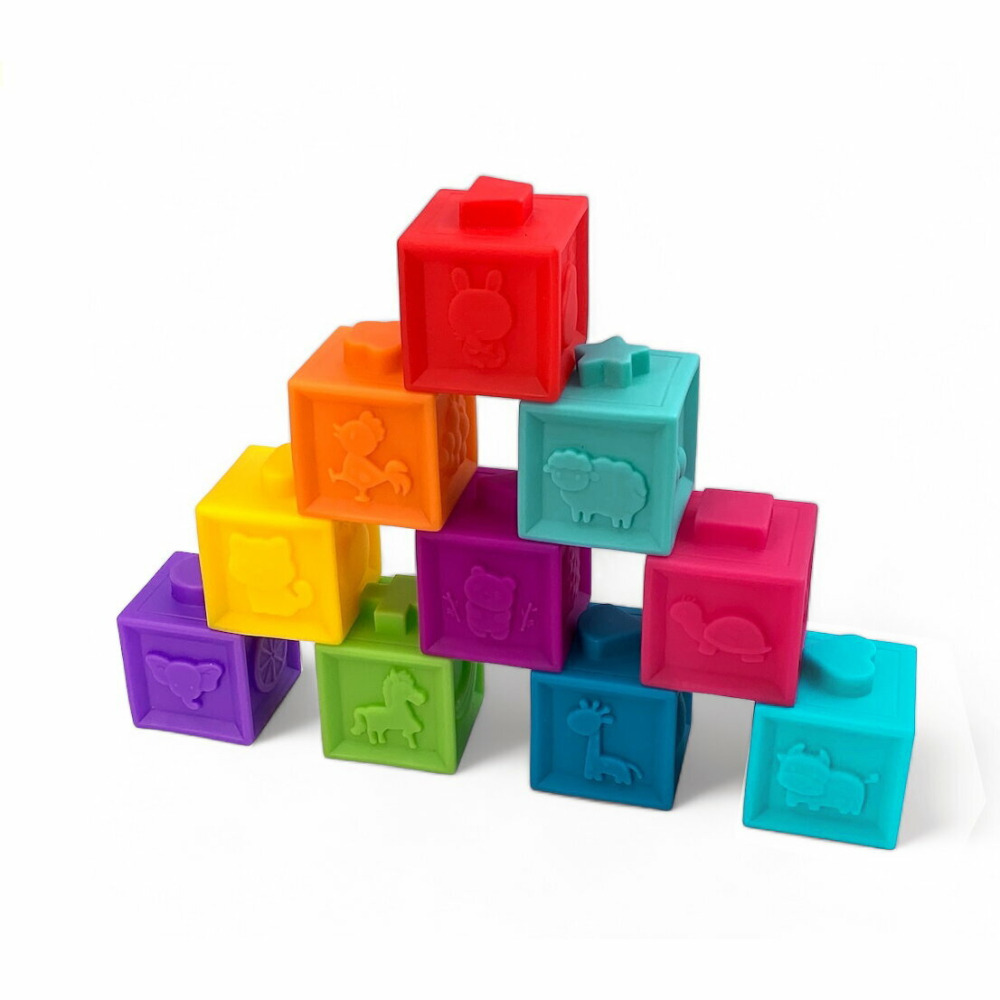 Little Learner-Set 10 cuburi senzoriale moi [8]