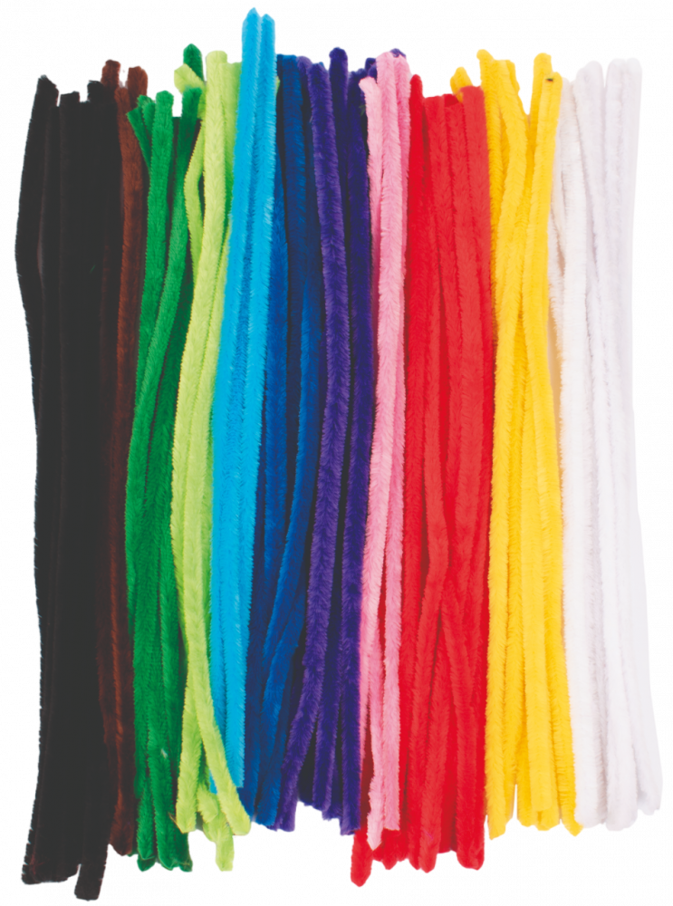 Set 100 bucati sarma plusata groasa 1.5 cm diametru, 50 cm lungime culori asortate [1]