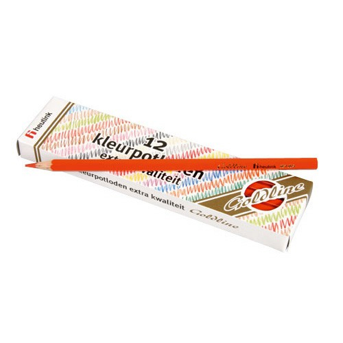 Set 12 creioane colorate Goldline 3.7 mm Rosu deschis - Heutink [1]