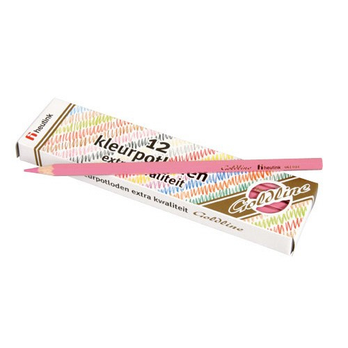 Set 12 creioane colorate Goldline 3.7 mm Roz - Heutink [1]