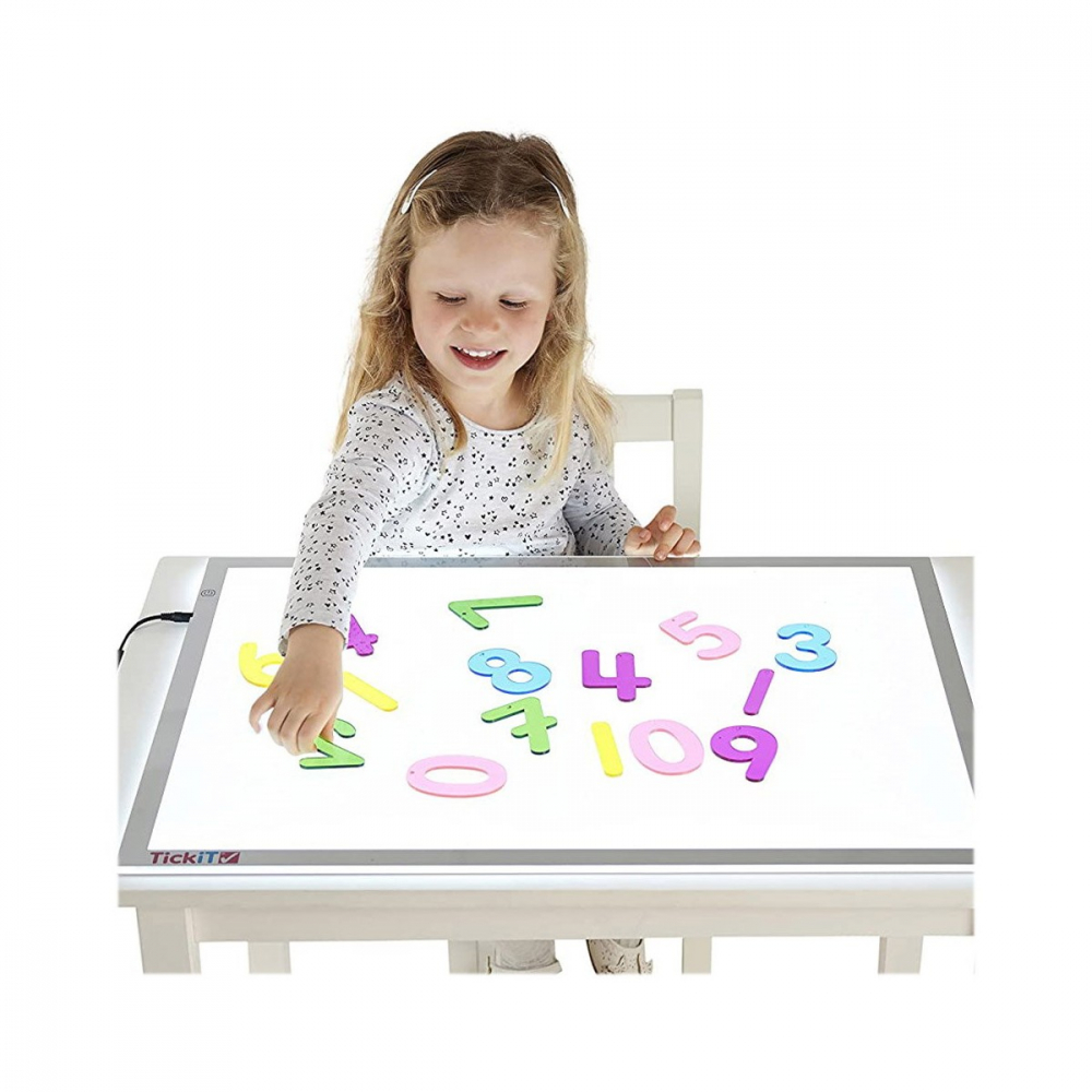 Set 14 numere translucide Curcubeu pentru tablete si mese luminoase [2]