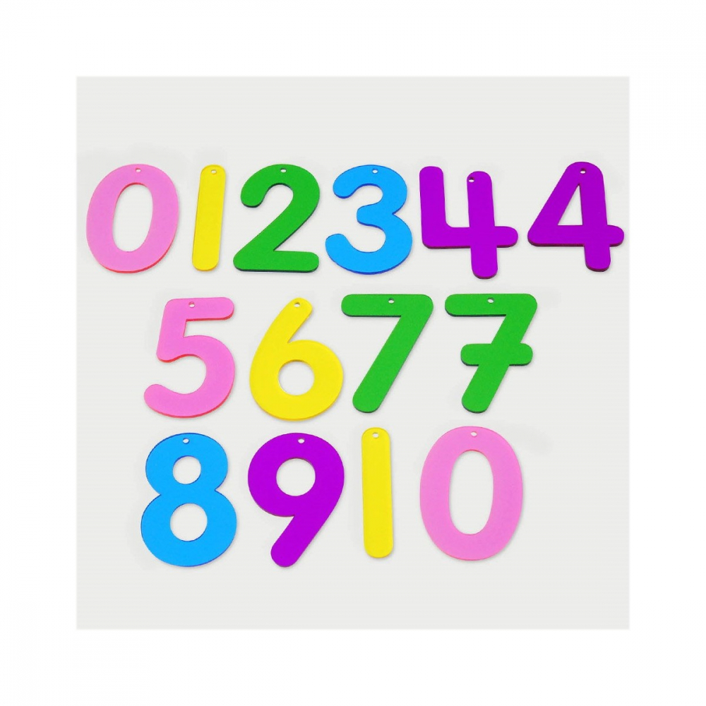 Set 14 numere translucide Curcubeu pentru tablete si mese luminoase [1]