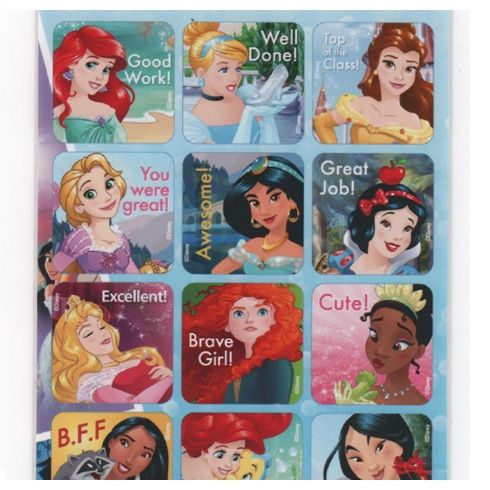 Set 15 autocolante reutilizabile Printesele Disney, 95x195 mm [2]