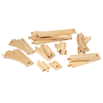 BRIO-Set 16 bucati de sine drepte si curbate pentru trenulete BRIO, 3+ ani [1]