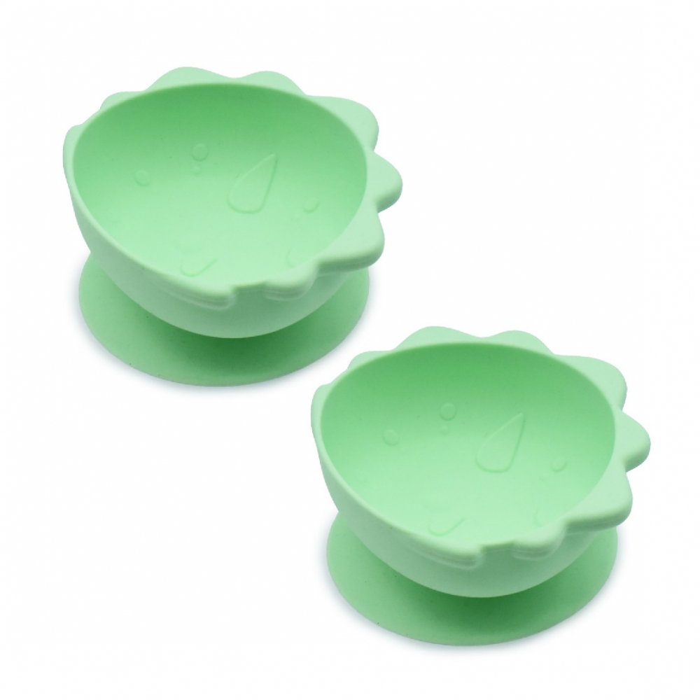 Set 2 Castronele Cu Ventuza Silicon Melii Model Dinozaur [5]