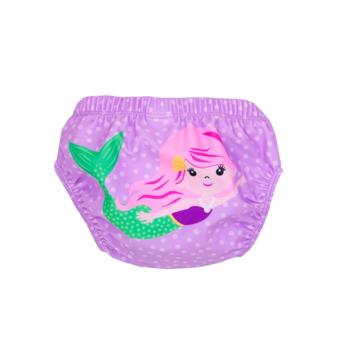 Set 2 chilotei de baie impermeabili, Zoocchini, protectie UPF50+, marime L, 24-36 Luni â€“ Sirena [2]