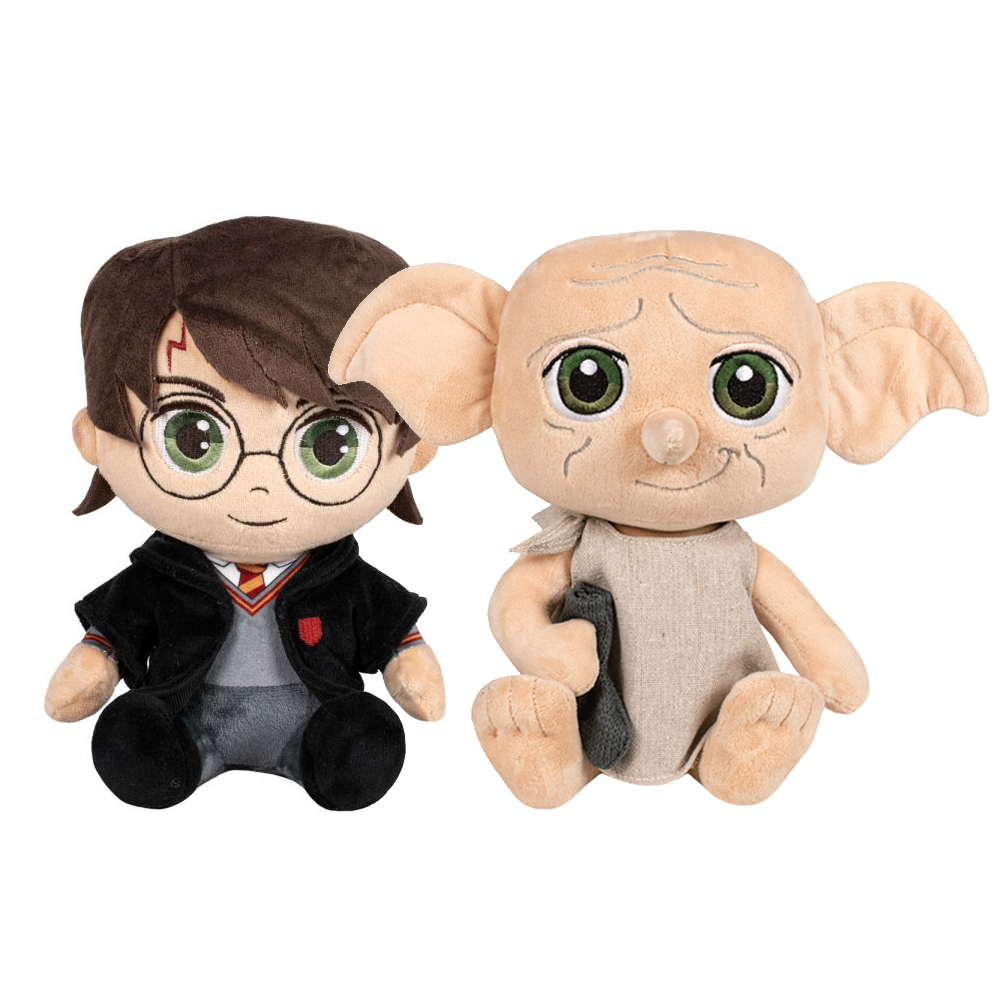 Play by Play-Set 2 jucarii de plus Harry Potter, 16 cm si Dobby, 15 cm [1]