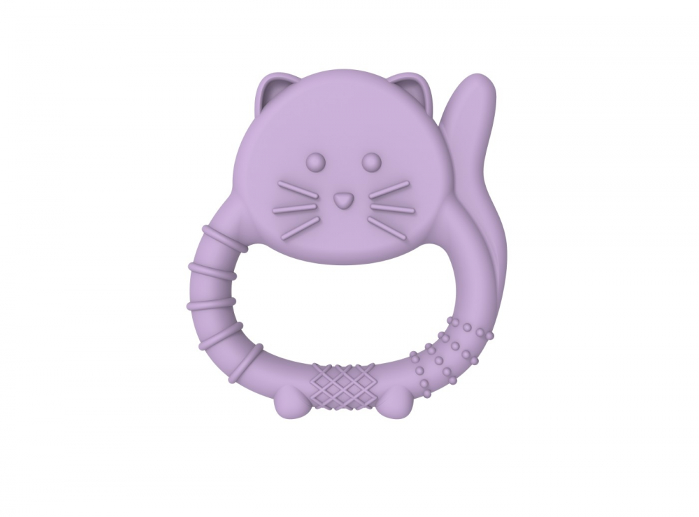 Set 2 Jucarii Dentitie Silicon Melii Model Bulldog + Pisica [6]