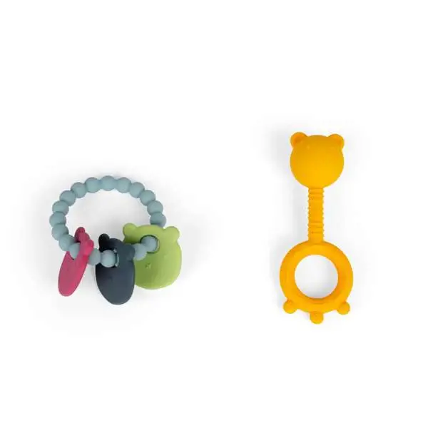 BIGJIGS Toys-Set 2 jucarii dentitie - Ursulet [3]