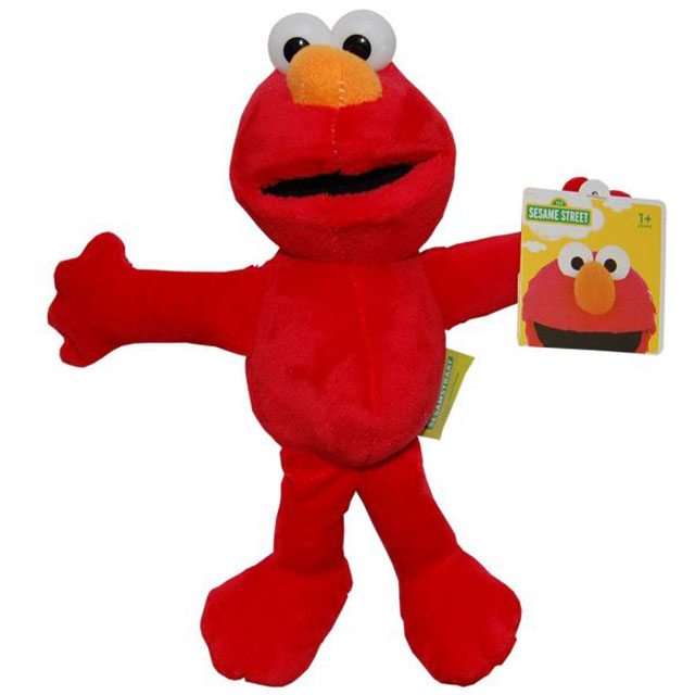 Play by Play-Set 2 jucarii din plus Elmo 26 cm & Cookie Monster 25 cm, Sesame Street [3]