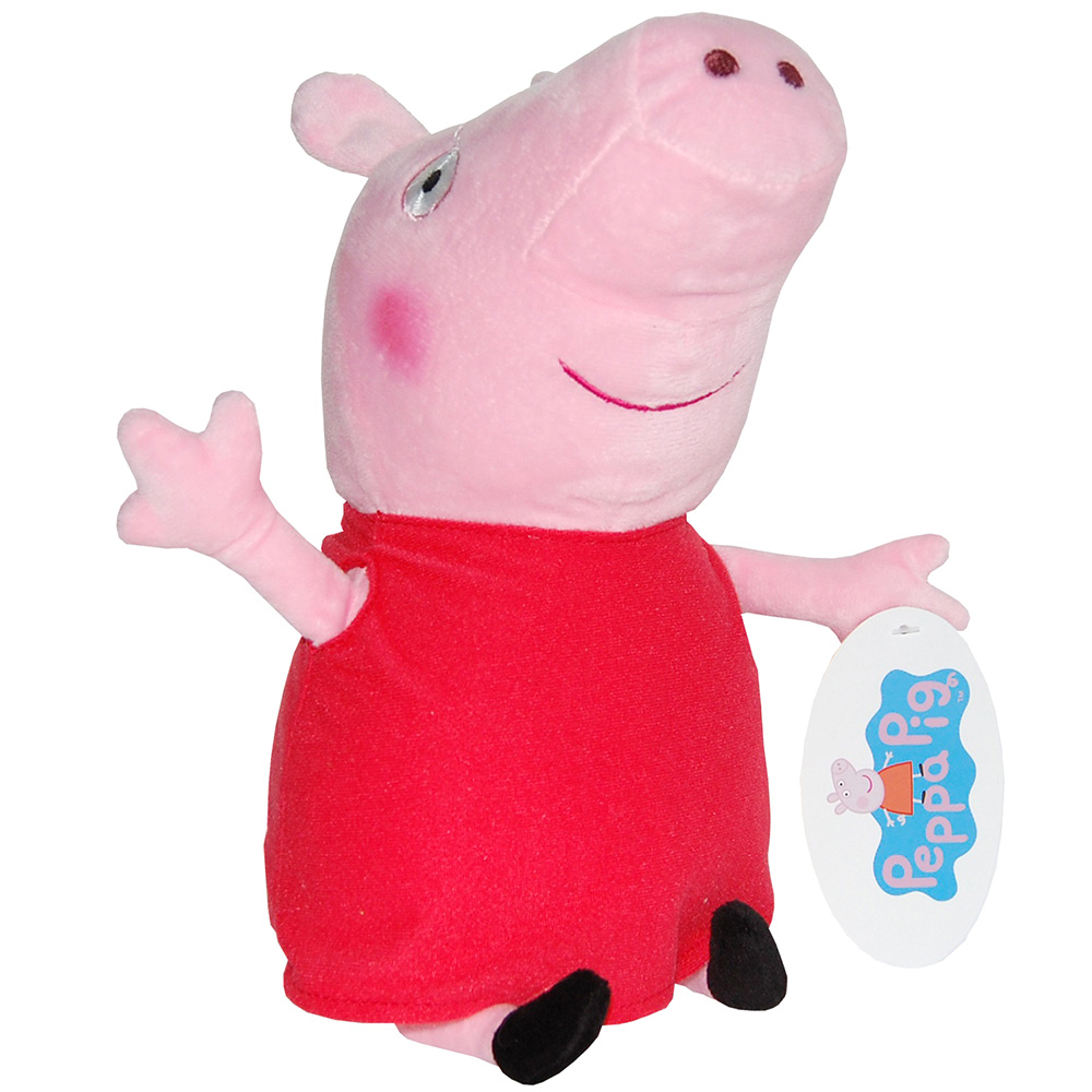 Set 2 jucarii din plus George & Peppa Pig 17 cm, Peppa Pig [4]
