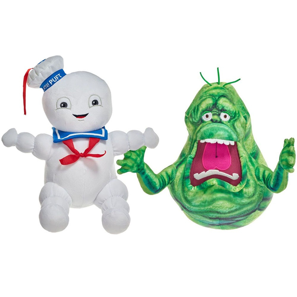 Set 2 jucarii din plus Slimer 25 cm si Stay-Puft Marshmallow Man 30 cm, Ghostbusters [1]