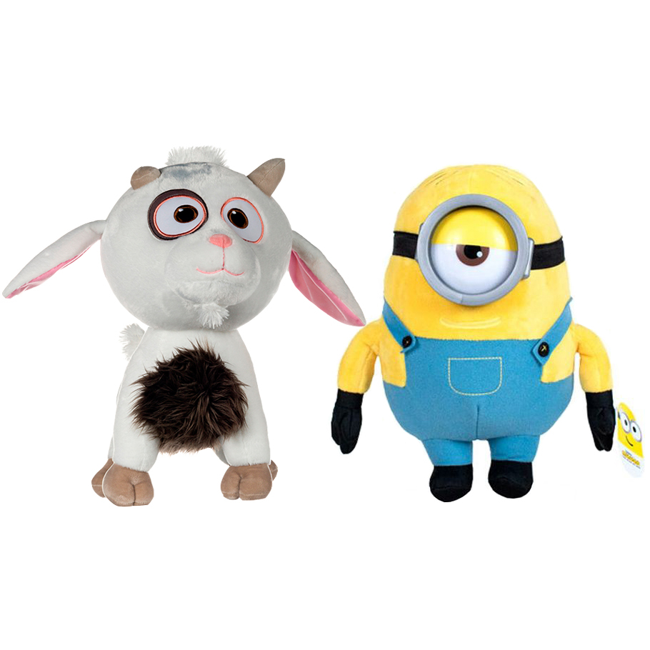 Set 2 jucarii din plus Unigoat si Stuart, 27 cm, Minions [1]