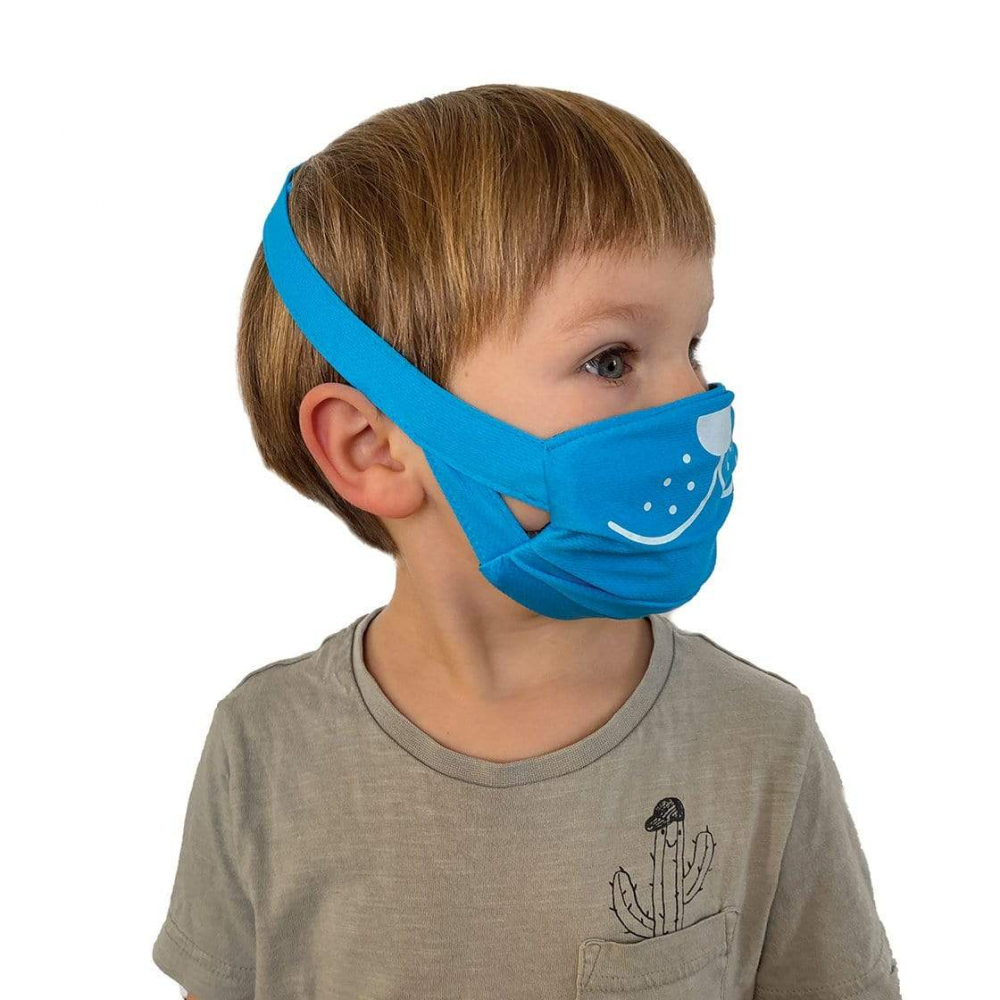 Set 2 masti faciale reutilizabile (acoperitoare fata), Trunki, Albastru [4]