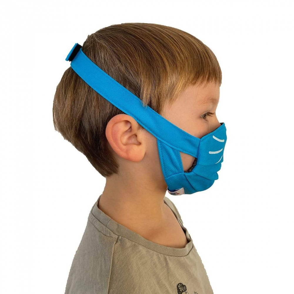 Set 2 masti faciale reutilizabile (acoperitoare fata), Trunki, Albastru [3]