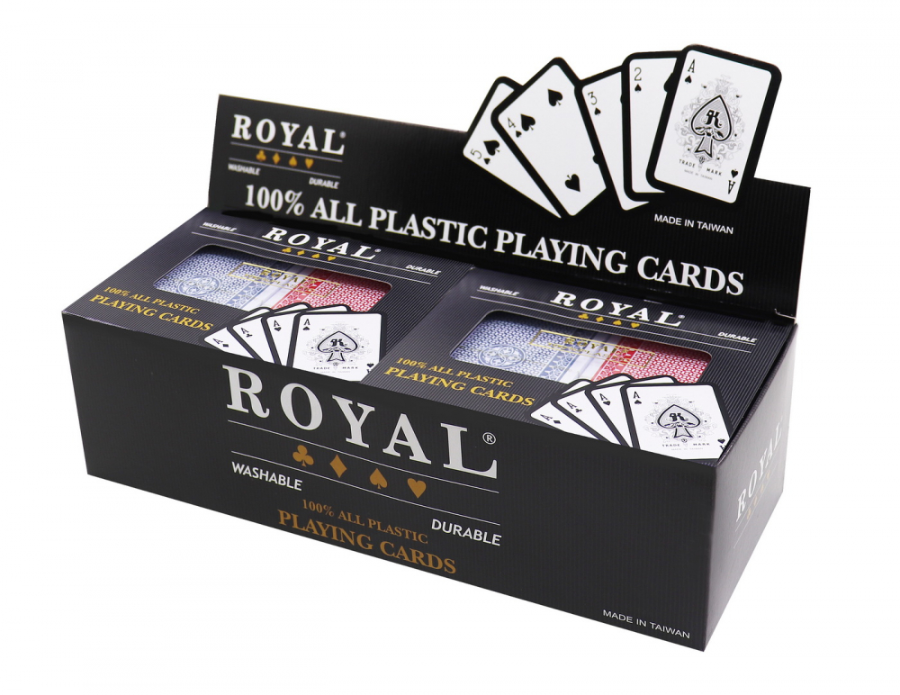 Set 2 Pachete Carti Royal Canasta Poker Din Plastic [2]