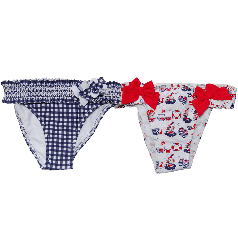 Set 2 slipuri de baie Bleumarin/Alb/Rosu (3603), 6 ani, 116 cm [1]