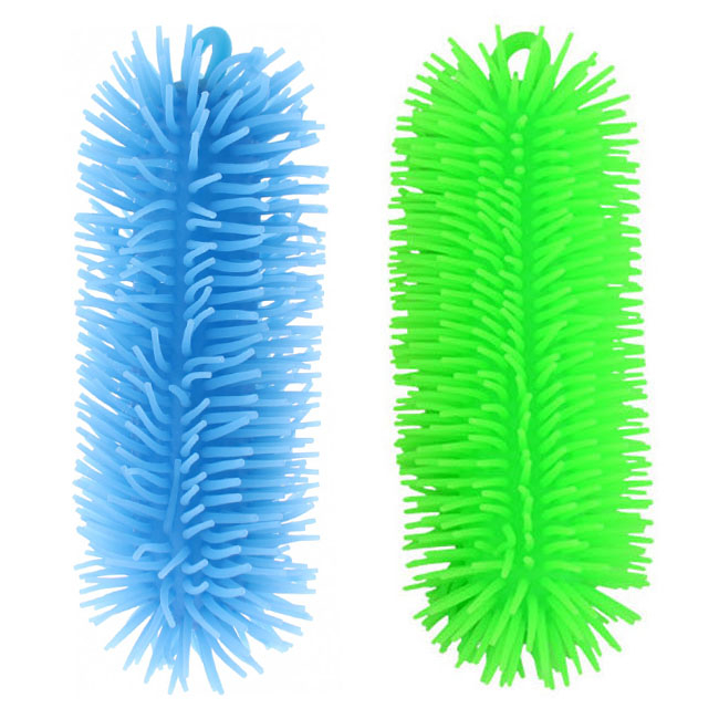 Set 2 viermi din silicon moale, Verde/Albastru, 20 cm [1]
