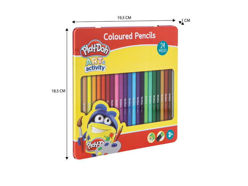 Play-Doh-Set 24 creioane colorate in cutie metalica [7]