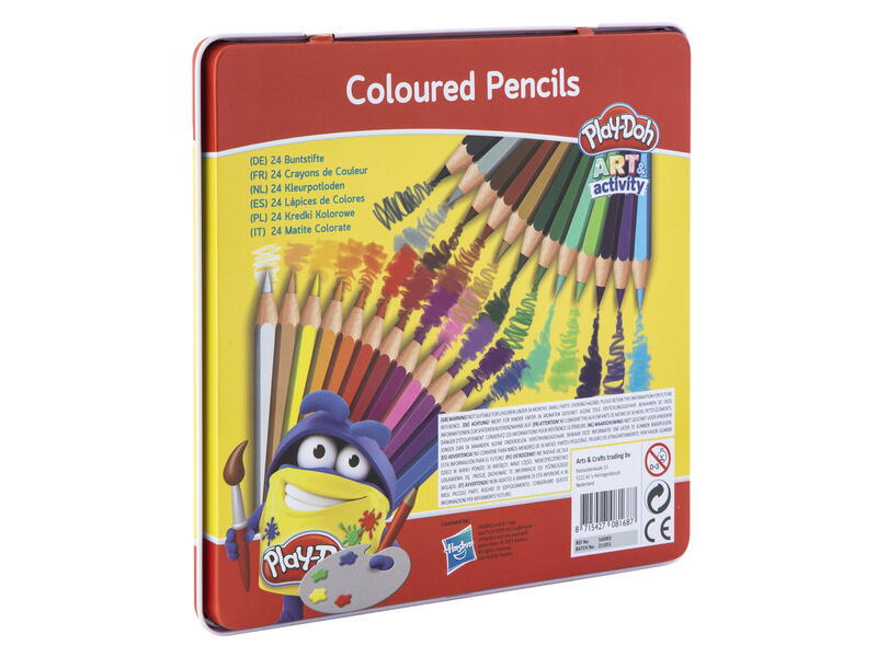 Play-Doh-Set 24 creioane colorate in cutie metalica [2]