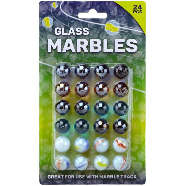Set 24 de bile multicolore din sticla, 16 mm [1]