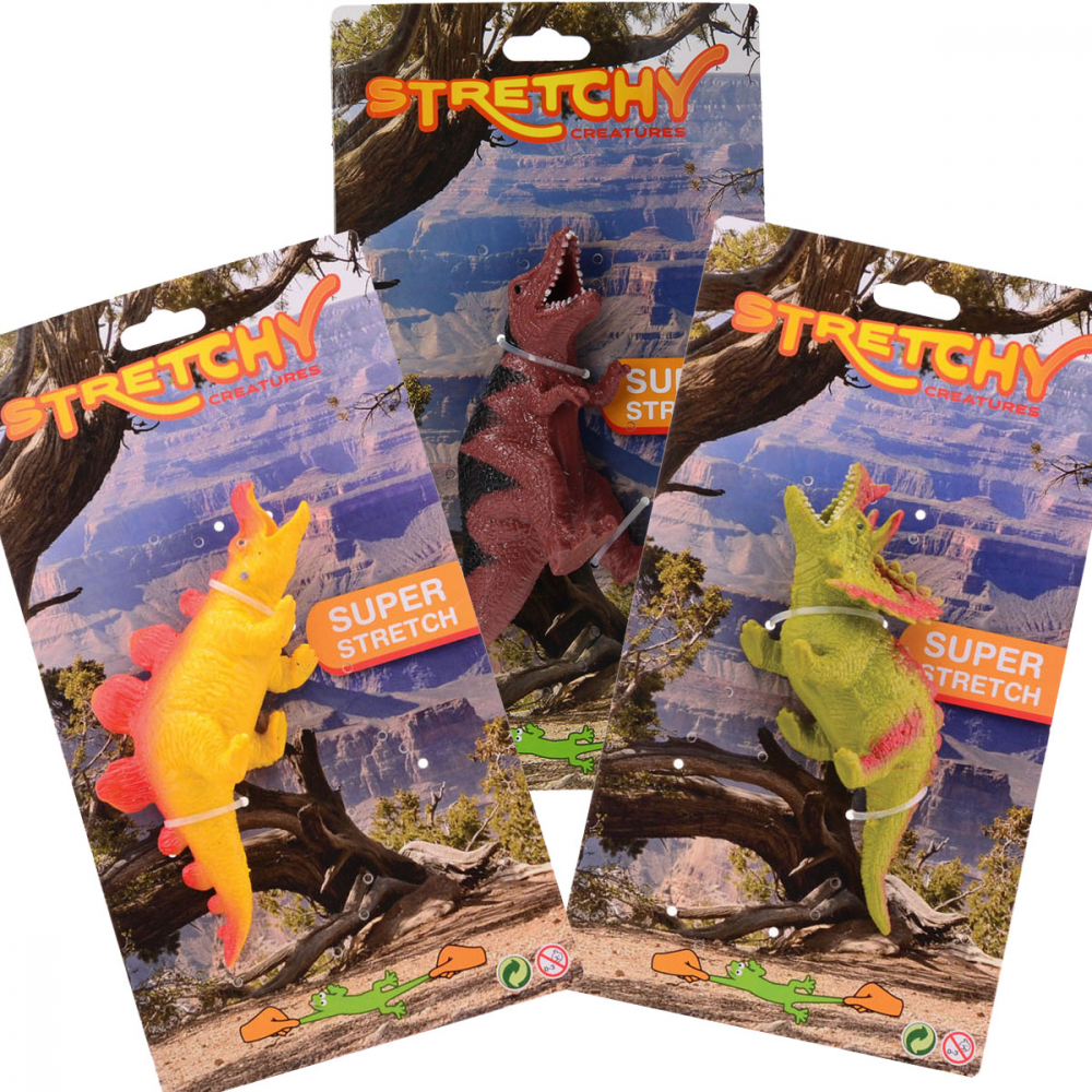 UP Int'l-Set 3 dinozauri super elastici din silicon, 16 - 19 cm [4]