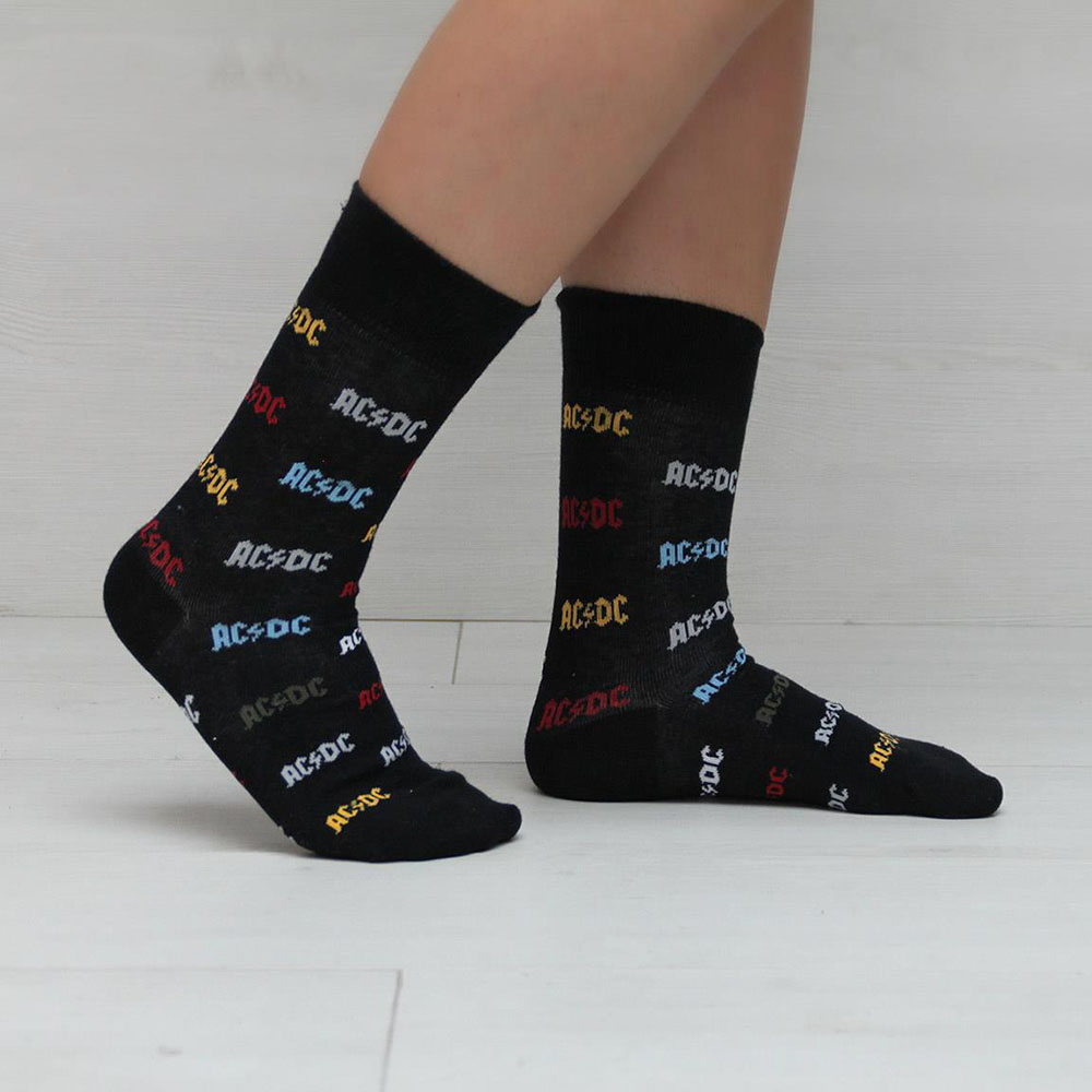 Set 3 perechi sosete AC/DC, 35-41 [4]