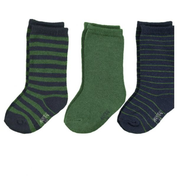 Set 3 perechi sosete, Bleumarin/Verde (10103), 6 luni [1]