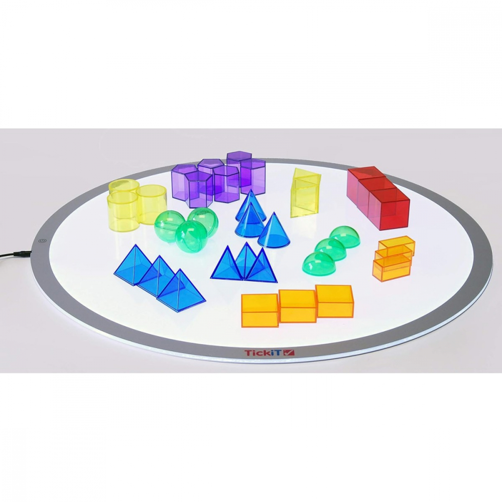 Set 36 corpuri geometrice translucide pentru tablete si mese luminoase [2]