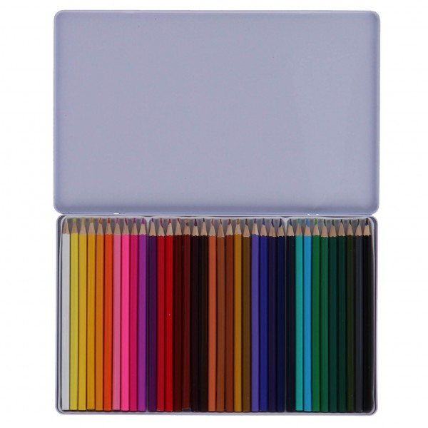 Set 36 creioane colorate in cutie metalica [2]