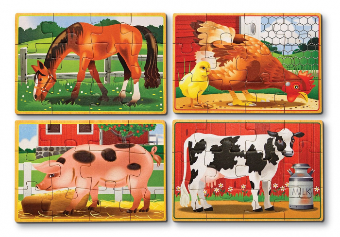 Melissa-Doug-Set-4-puzzle-lemn-in-cutie-Animale-domestice [2]