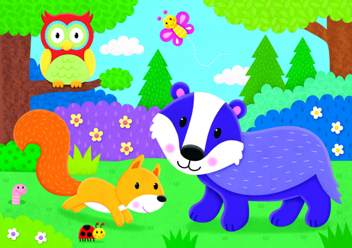 Galt-Set-4-puzzle-uri-Animalute-din-padure-5-piese [3]