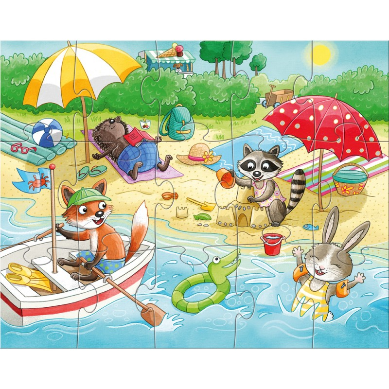 Haba-Set 4 puzzle-uri cu figurine Anotimpurile, HABA [3]