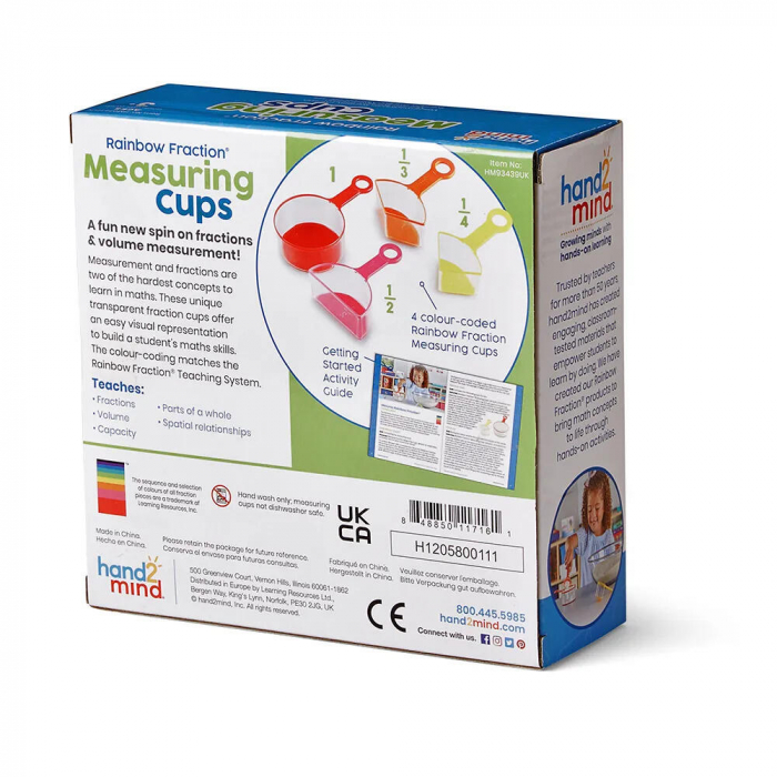 Hand2Mind Set 4 recipiente pentru masurare [4]