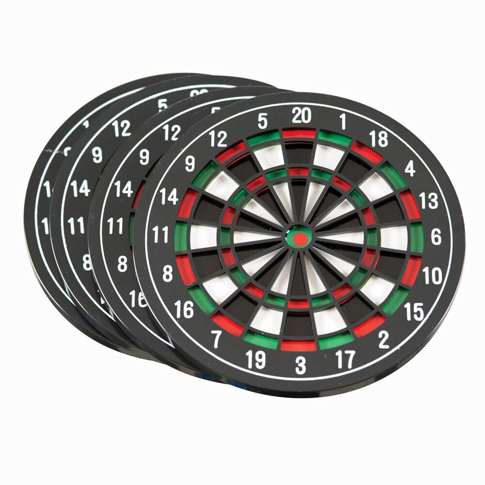 Set 4 suporturi pahare, Placa Darts 11 cm, Funtime, plastic [2]