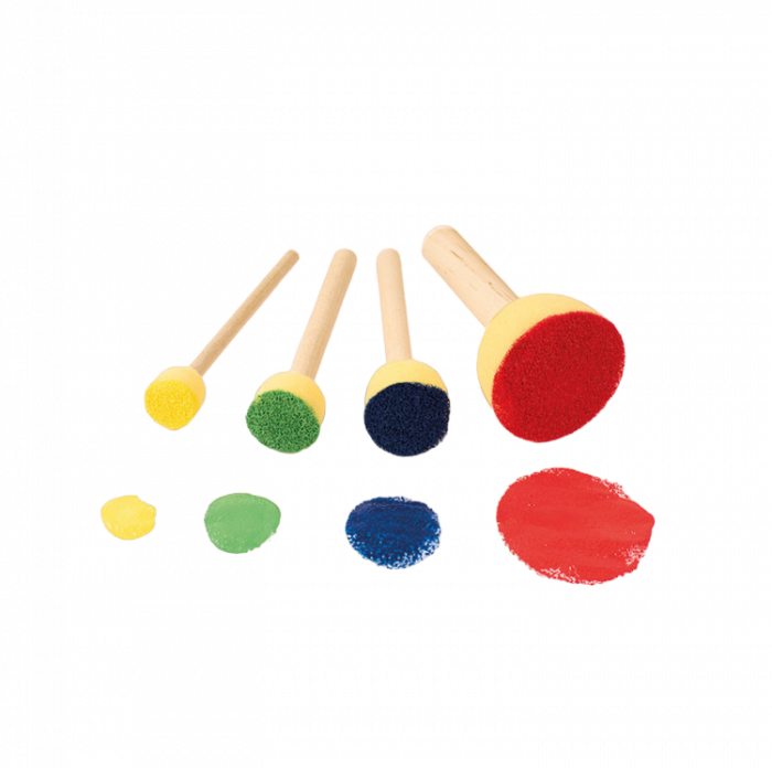 PLAYBOX-Set 40 de bureti pentru pictura, 4 dimensiuni, pentru gradinita si scoala [1]